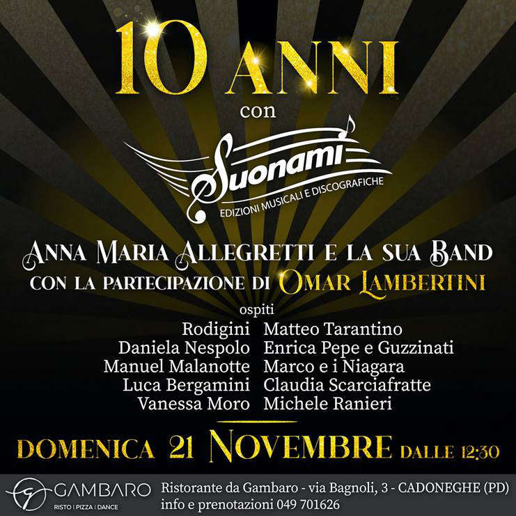10 anni con Suonami